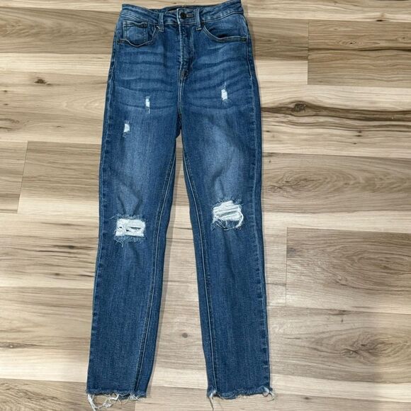 Risen Jeans Distressed Skinny Jeans Women’s 25/1 - Picture 1 of 4